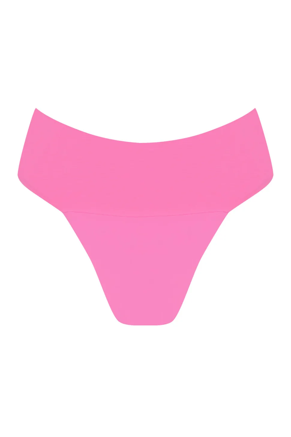 Banded Waist Bikini Bottom - Guava