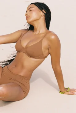 Underwire Bikini Top - Toffee